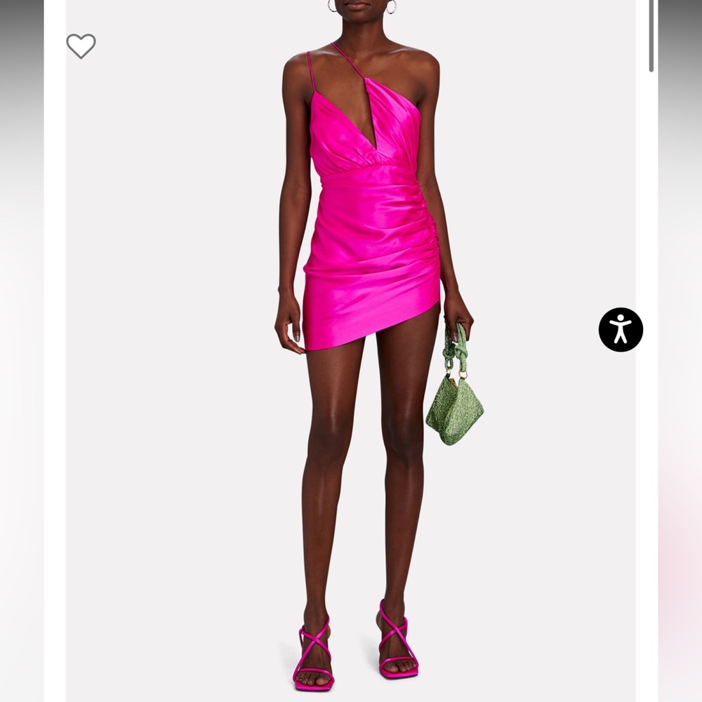 The Sei 100% silk pink mini dress